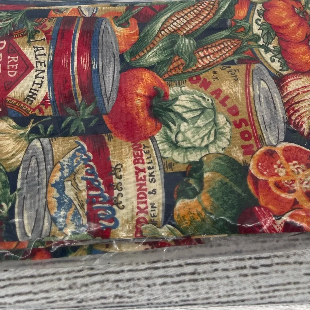 Colorful‎ Vegetable Print Fabric napkins set of 4